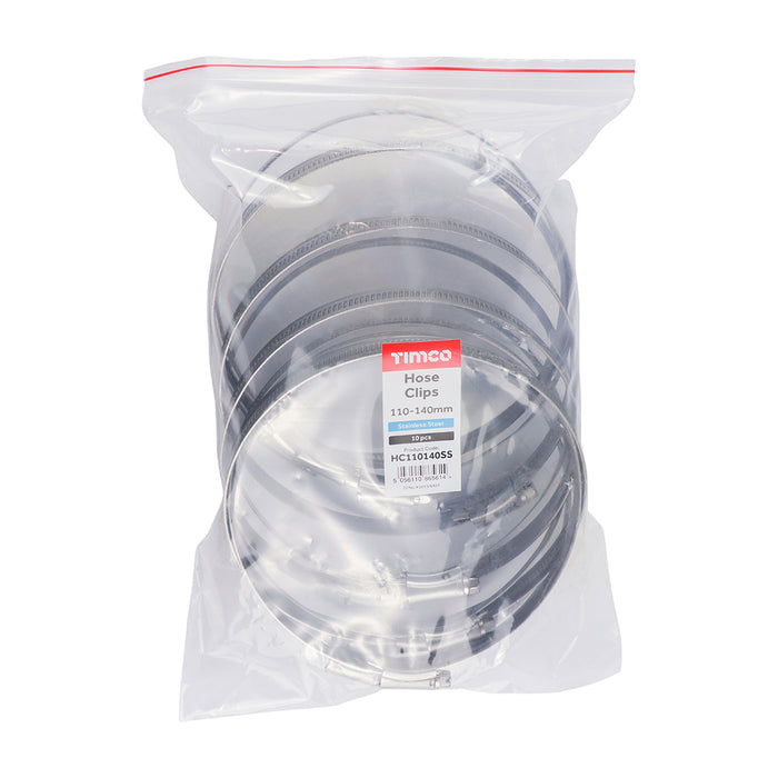 Hose Clips worm drive 7mm hex A2 Stainless Steel