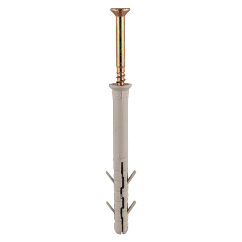 Nylon Frame Fixings - 10mm for brick, block, stone, masonry and concrete