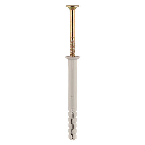 Nylon Hammer Fixings - 6mm for masonry and blockwork