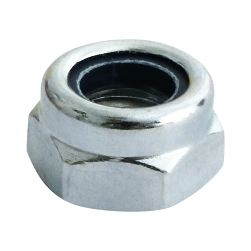 Nylon Insert Nuts Type T DIN985 Silver ( Various Sizes Available )