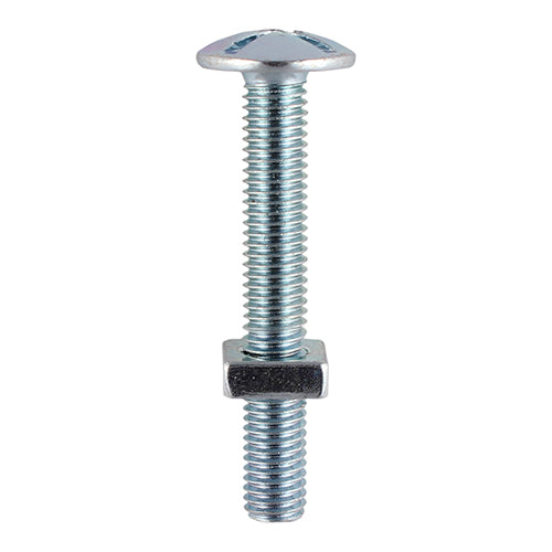 Roofing Bolts & Square Nuts Silver - M6