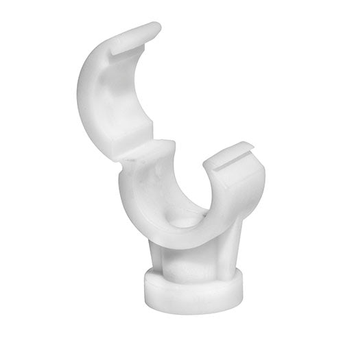 Quick Lock Single Pipe Clips White ( Various Sizes Available )