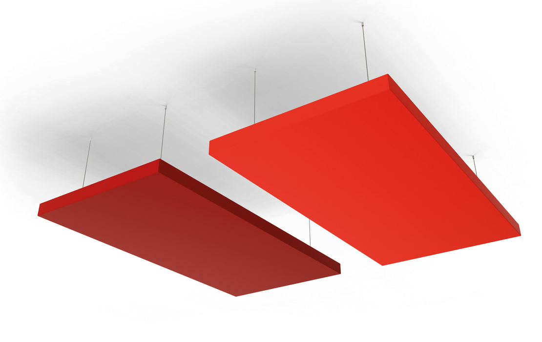 Acusorb® Tessuto Rectangle Raft - Horizontally Suspended, Fabric Covered, Rectangle Acoustic Ceiling Raft, 40mm Thick