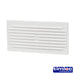 plastic louvre 6x3 white loc1218w