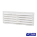 plastic louvre 9x3 white loc107w