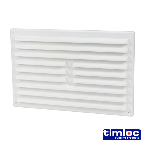plastic louvre 9x6 white loc1211w