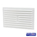 plastic louvre 9x6 white loc1211w