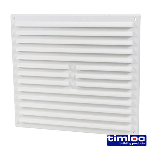 plastic louvre 9x9 white loc1212w