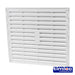 plastic louvre 9x9 white loc1212w