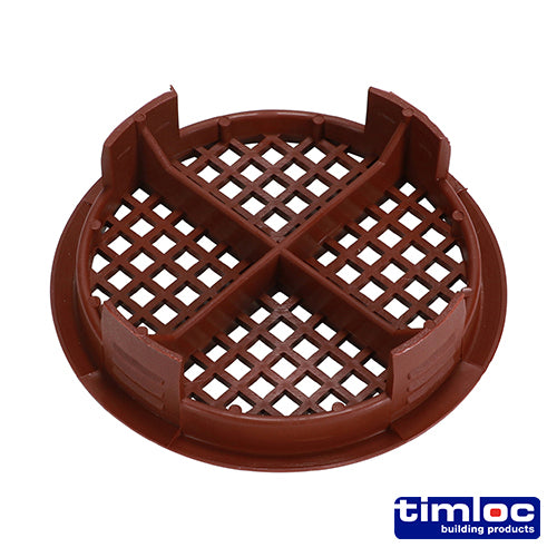 push in soffit vent brown loc99142
