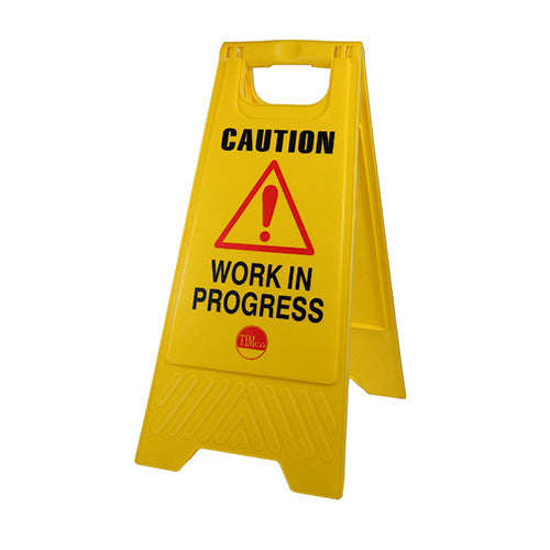 work in progress sign